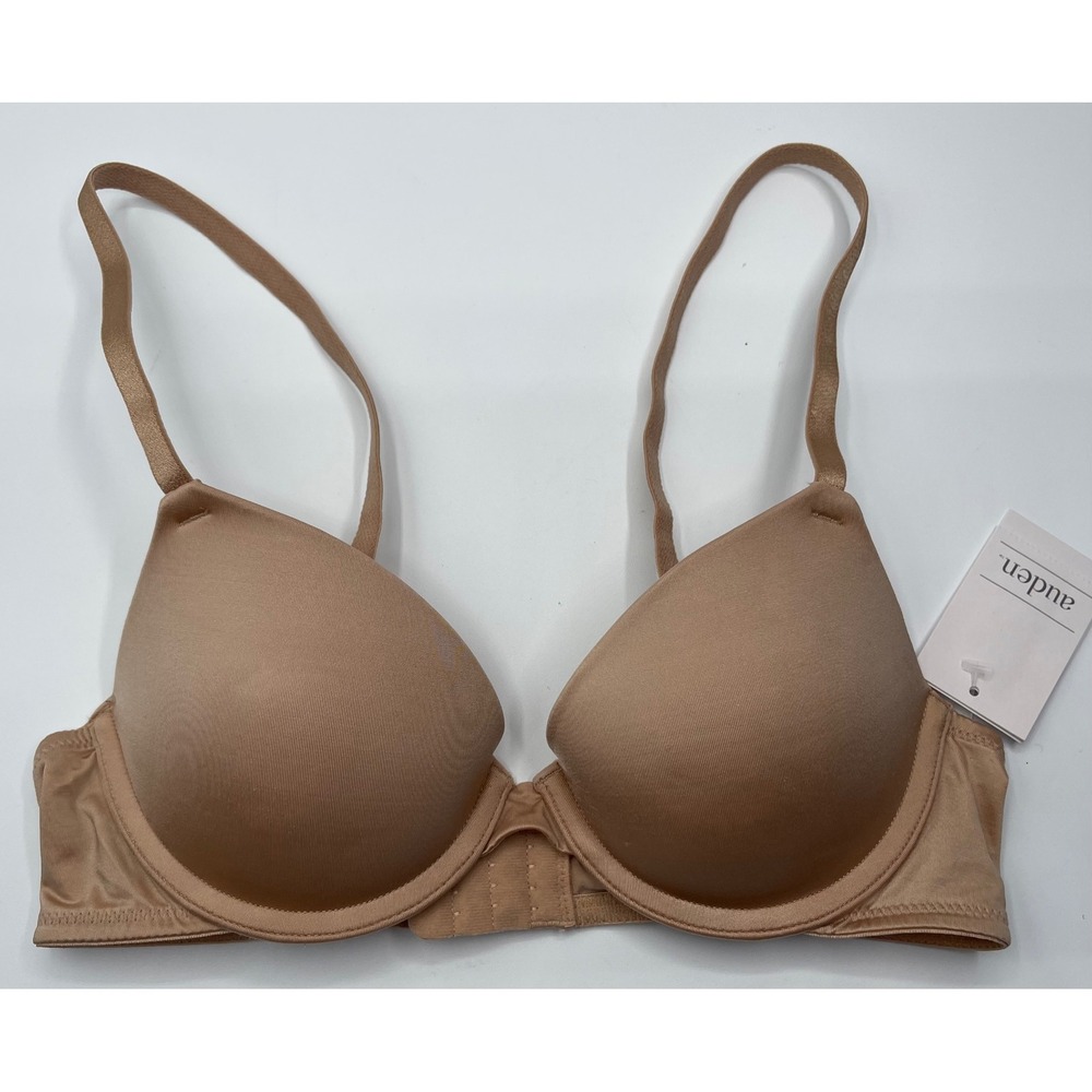 Auden Smooth Light‎ Lift Comfort Wire Demi Coverage Bra Tan Nude 32A 023121432